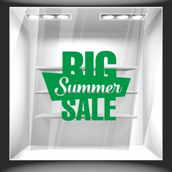 Αυτοκόλλητο εκπτώσεων - Big Summer Sale 01 ΧΡΩΜΑ ΠΡΑΣΙΝΟ